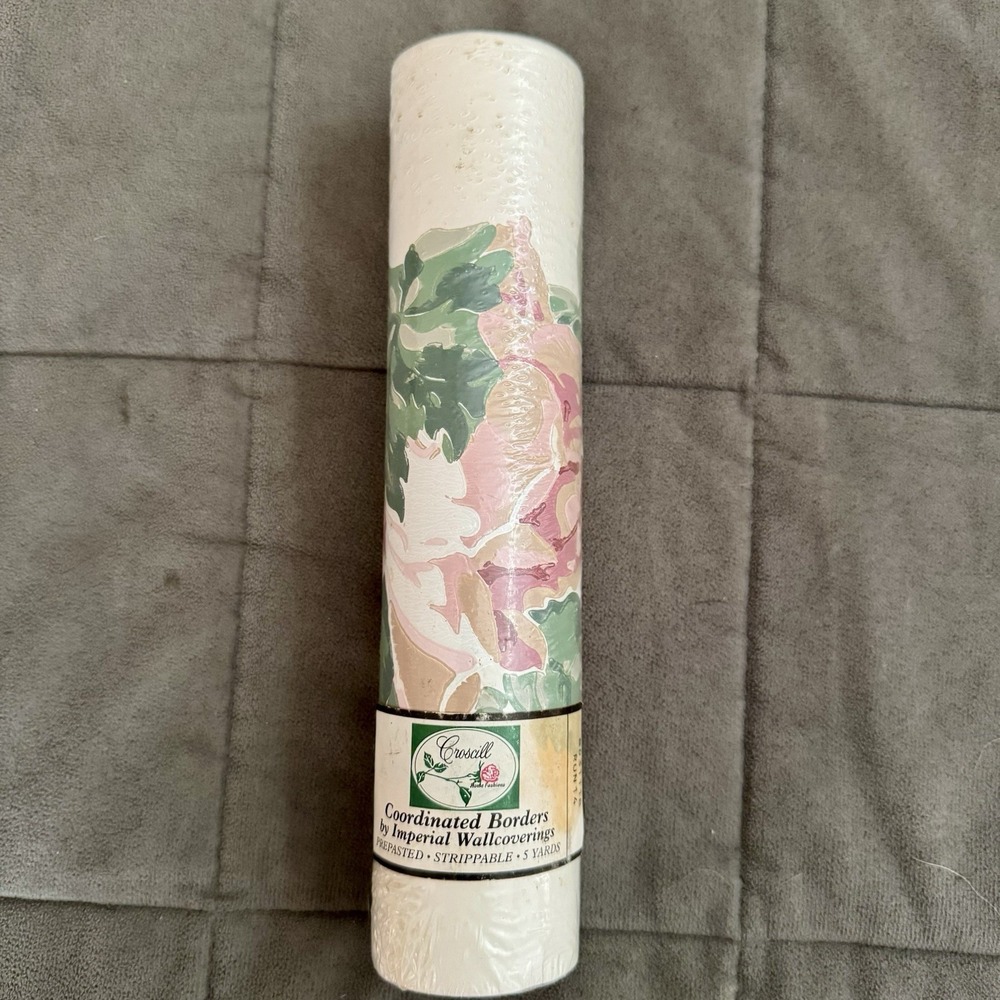 Imperial Pre pasted Floral Wallpaper Border 5yds Cottage‎ Core New